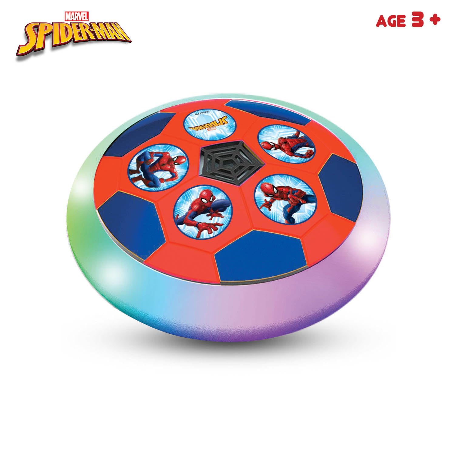 Skoodle Spiderman Air Soccer Ball Non Rechargeable Battery Powered Hover Football, Indoor Electric Smart Air Football. Fun Game for Kids, Ages 3+ - Image 5