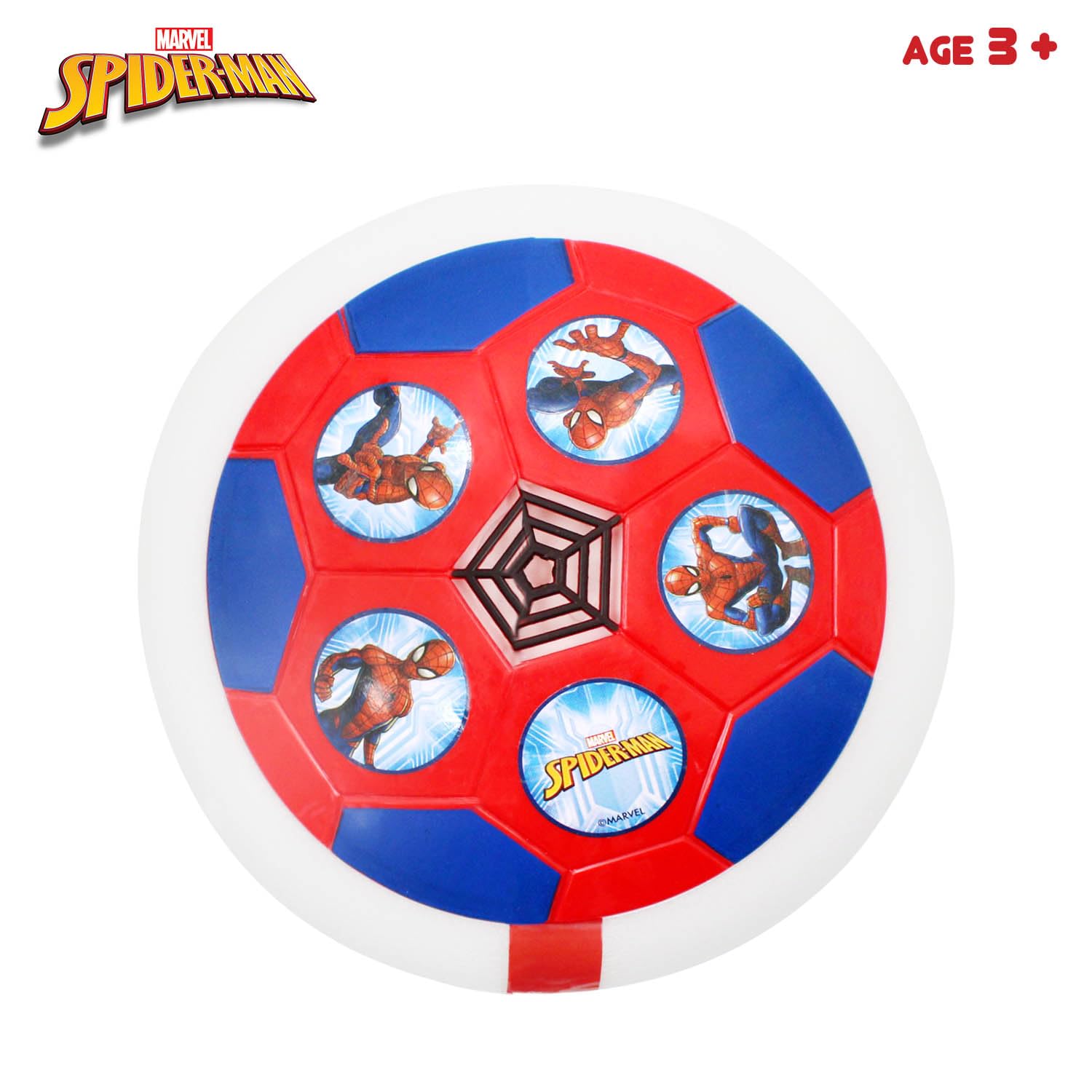 Skoodle Spiderman Air Soccer Ball Non Rechargeable Battery Powered Hover Football, Indoor Electric Smart Air Football. Fun Game for Kids, Ages 3+ - Image 6