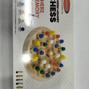 Simarr Wooden Memory Chess Game Set, Funny Block Board Game Parent-Child Interaction Toy, Ages 5+